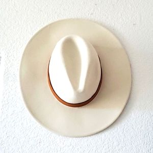 Free People Wythe Leather Band Felt Hat